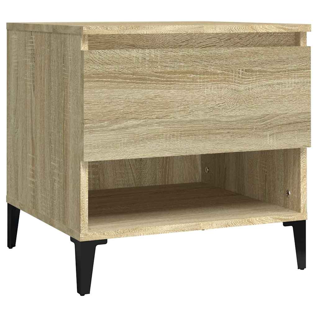 vidaXL Side Tables 2 pcs Sonoma Oak 50x46x50 cm Engineered Wood 6