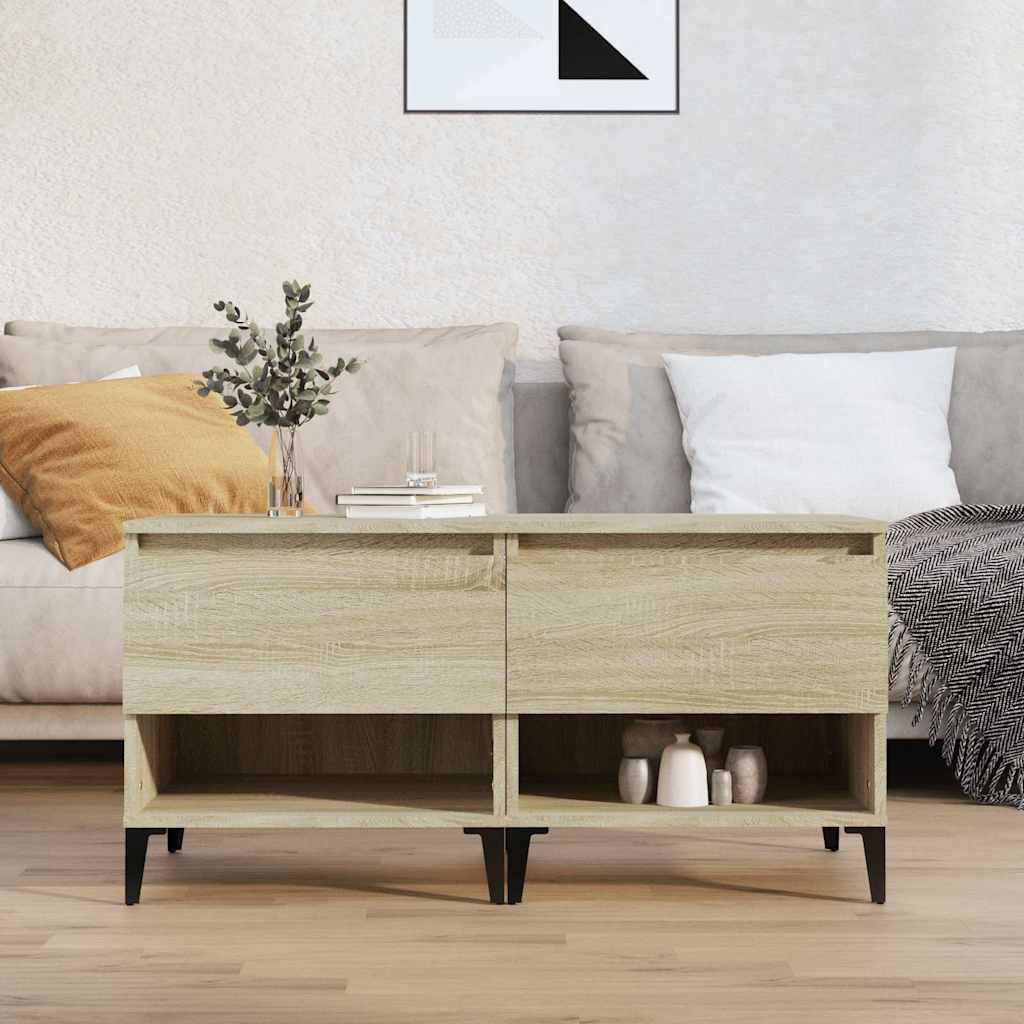 vidaXL Side Tables 2 pcs Sonoma Oak 50x46x50 cm Engineered Wood 1