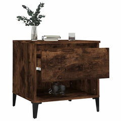 vidaXL Side Table Smoked Oak 50x46x50 cm Engineered Wood 5