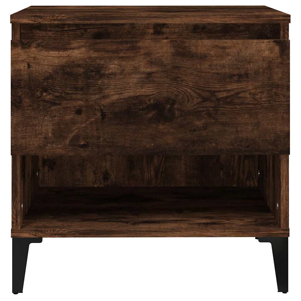 vidaXL Side Table Smoked Oak 50x46x50 cm Engineered Wood 6
