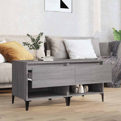 vidaXL Side Tables 2 pcs Grey Sonoma 50x46x50 cm Engineered Wood 3