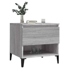vidaXL Side Tables 2 pcs Grey Sonoma 50x46x50 cm Engineered Wood 4