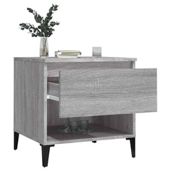 vidaXL Side Tables 2 pcs Grey Sonoma 50x46x50 cm Engineered Wood 5
