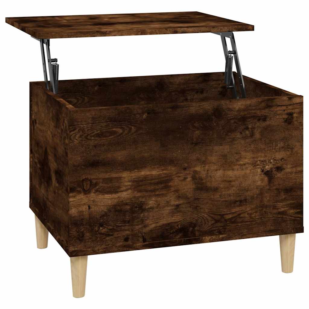 vidaXL Coffee Table Smoked Oak 60x44,5x45 cm Engineered Wood 2