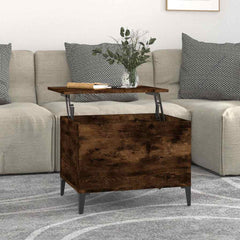 vidaXL Coffee Table Smoked Oak 60x44,5x45 cm Engineered Wood 1