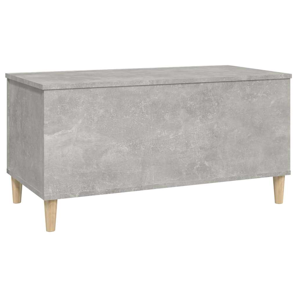 vidaXL Coffee Table Concrete Grey 90x44,5x45 cm Engineered Wood 4