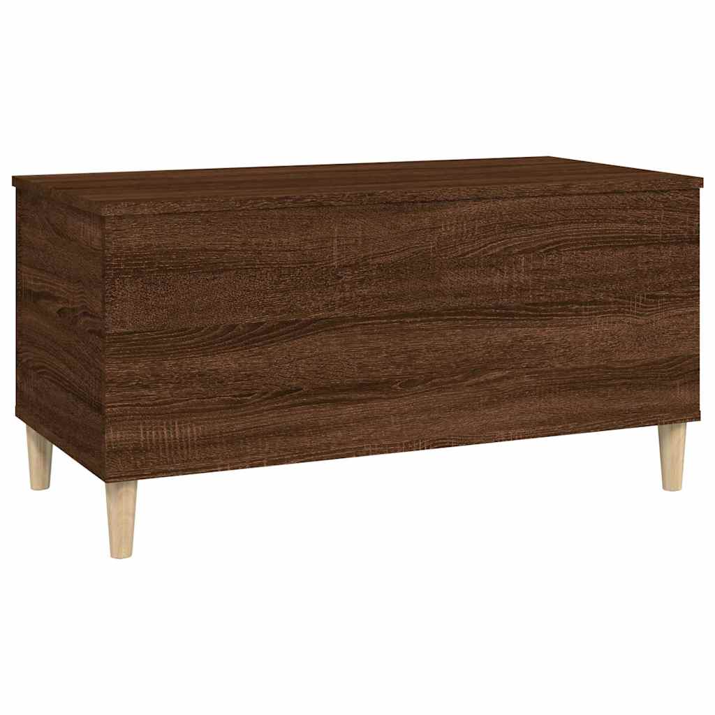 vidaXL Coffee Table Brown Oak 90x44,5x45 cm Engineered Wood 4