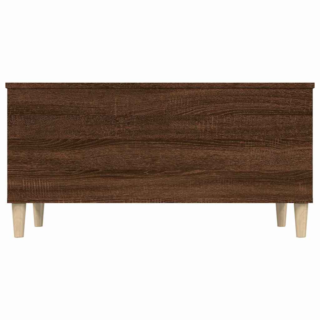 vidaXL Coffee Table Brown Oak 90x44,5x45 cm Engineered Wood 5