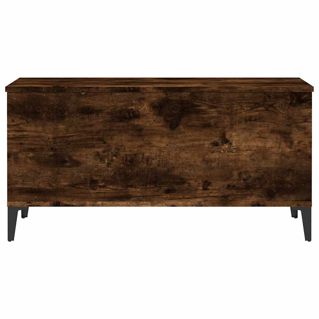 vidaXL Coffee Table Smoked Oak 90x44,5x45 cm Engineered Wood 5