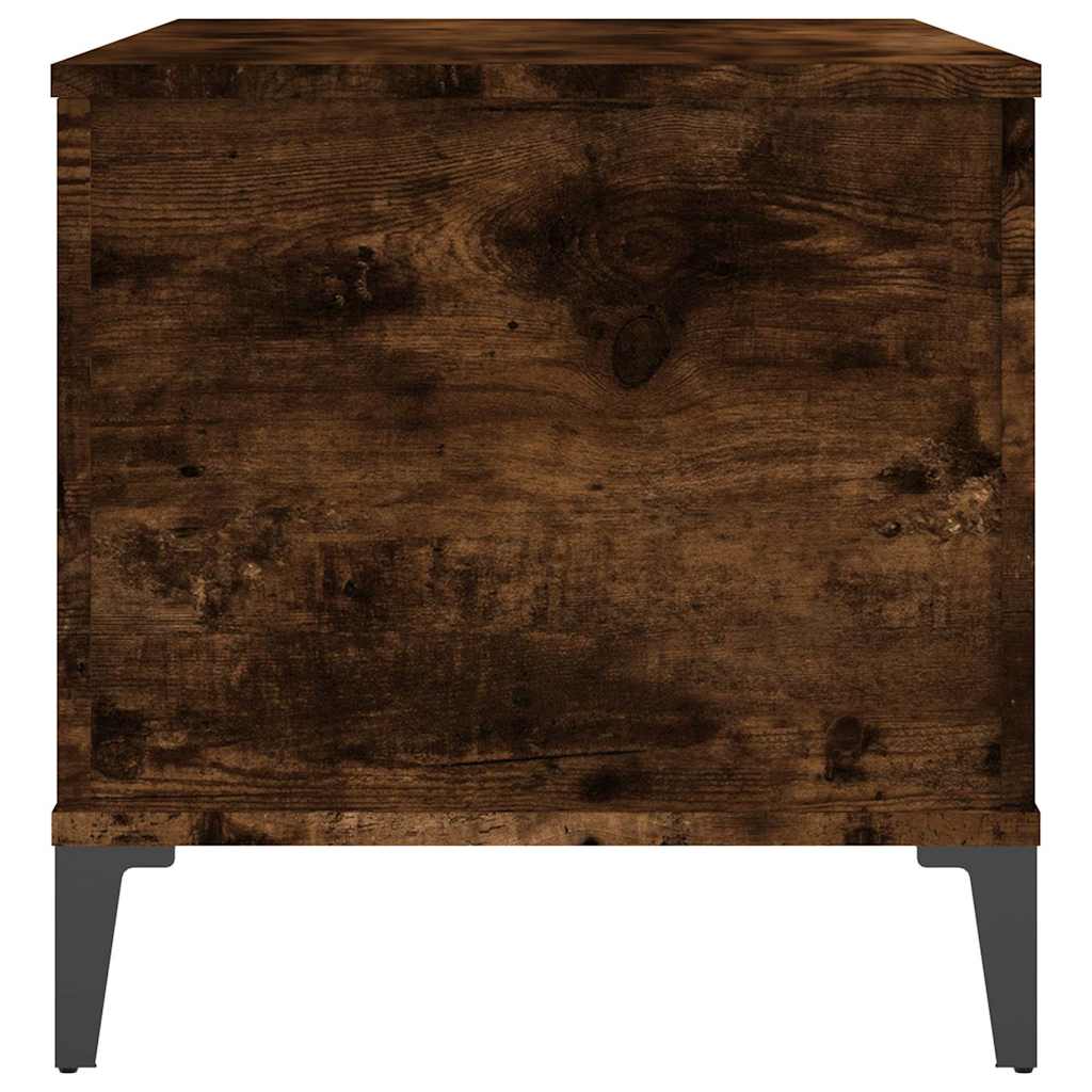 vidaXL Coffee Table Smoked Oak 90x44,5x45 cm Engineered Wood 6
