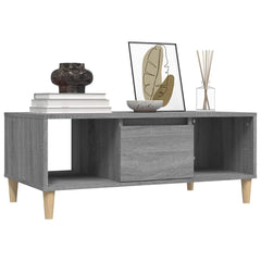 vidaXL Coffee Table Grey Sonoma 90x50x36,5 cm Engineered Wood 4