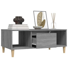 vidaXL Coffee Table Grey Sonoma 90x50x36,5 cm Engineered Wood 5
