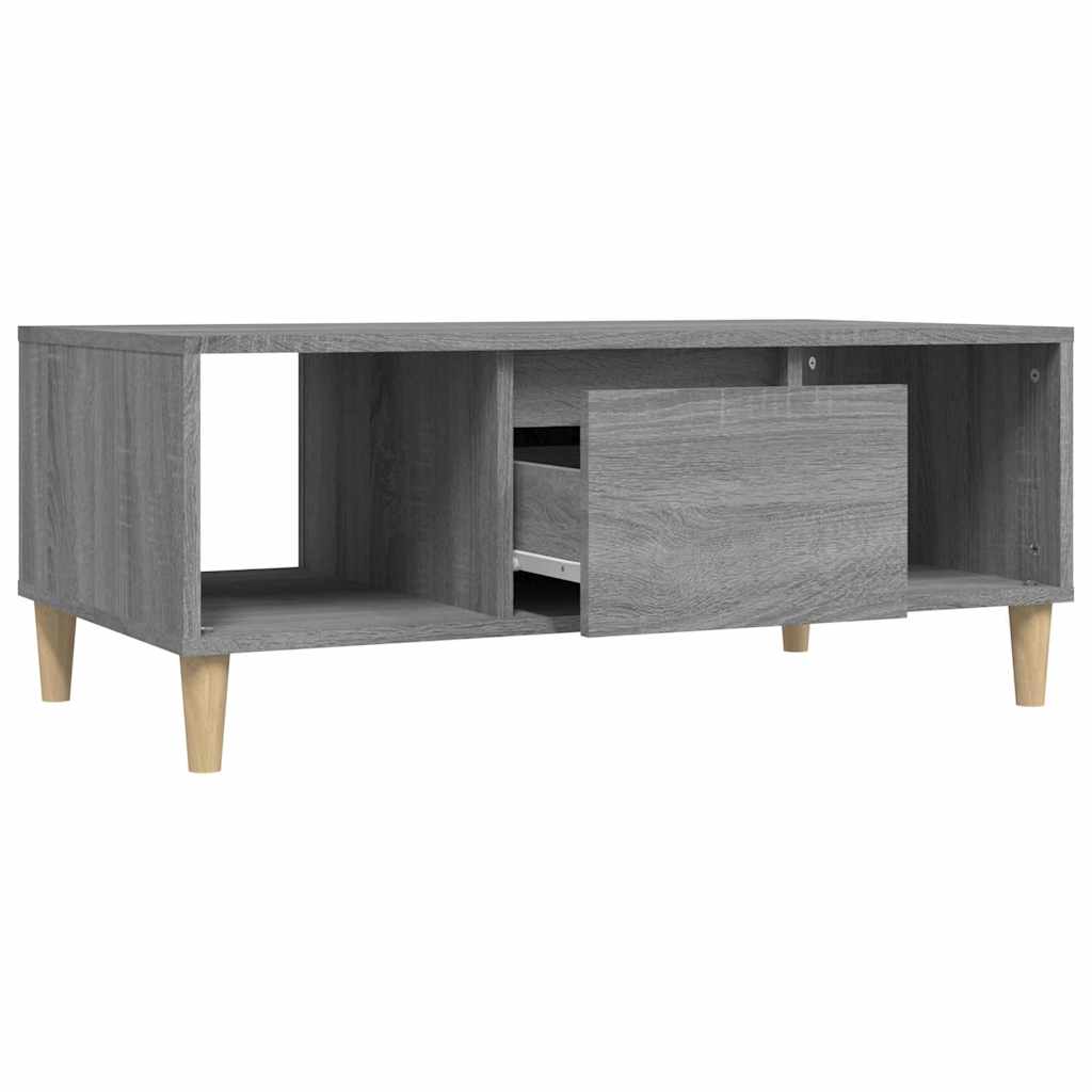 vidaXL Coffee Table Grey Sonoma 90x50x36,5 cm Engineered Wood 6