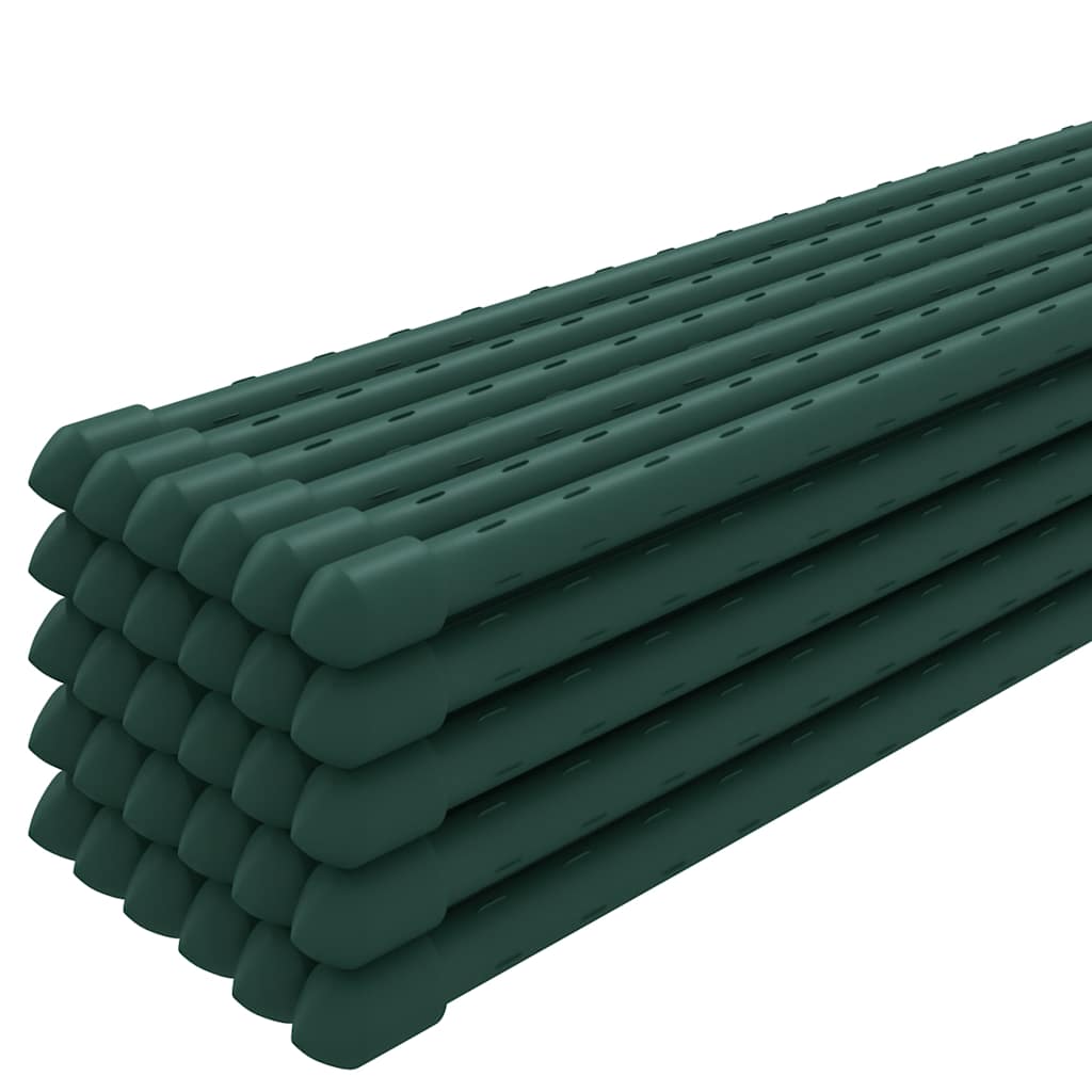 vidaXL Garden Plant Stakes 30 pcs Green 150 cm Steel 3