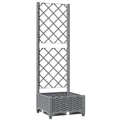 vidaXL Garden Planter Light Grey 40 x 40 x 121.5 cm 2