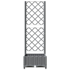 vidaXL Garden Planter Light Grey 40 x 40 x 121.5 cm 3