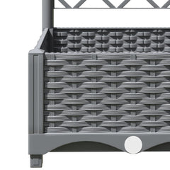 vidaXL Garden Planter Light Grey 40 x 40 x 121.5 cm 6