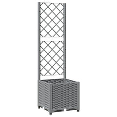 vidaXL Garden Planter Light Grey 40 x 40 x 136 cm 2