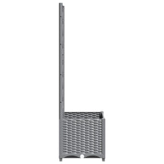 vidaXL Garden Planter Light Grey 40 x 40 x 136 cm 5
