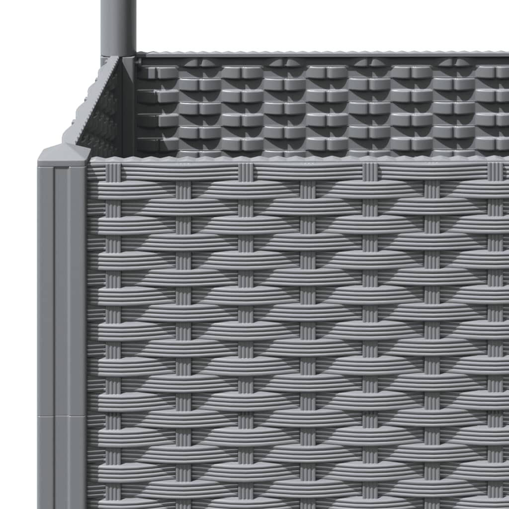 vidaXL Garden Planter Light Grey 40 x 40 x 136 cm 6