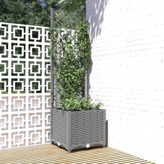 vidaXL Garden Planter Light Grey 40 x 40 x 136 cm 1