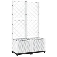 vidaXL Garden Planter White 80 x 40 x 136 cm 2