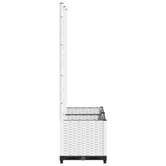 vidaXL Garden Planter White 80 x 40 x 136 cm 5