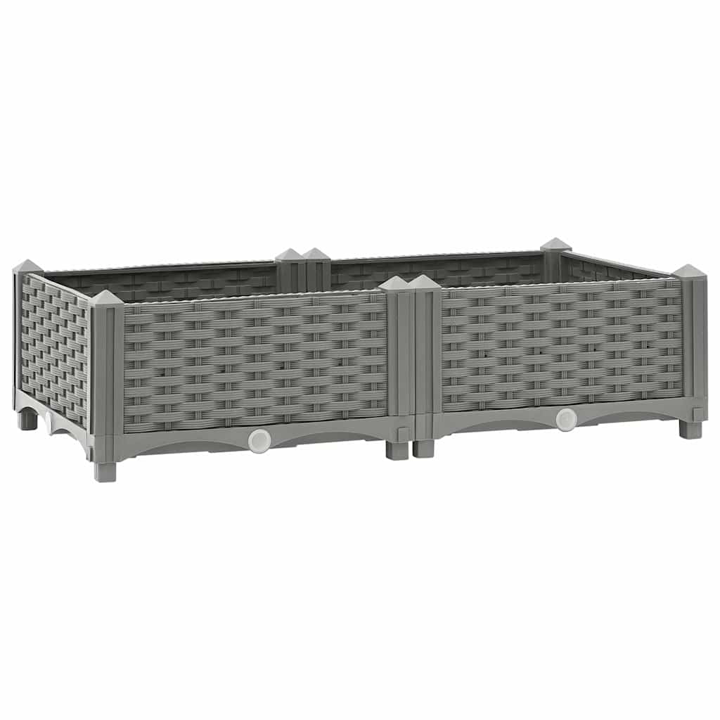 vidaXL Raised Bed 80x40x23 cm Polypropylene 1