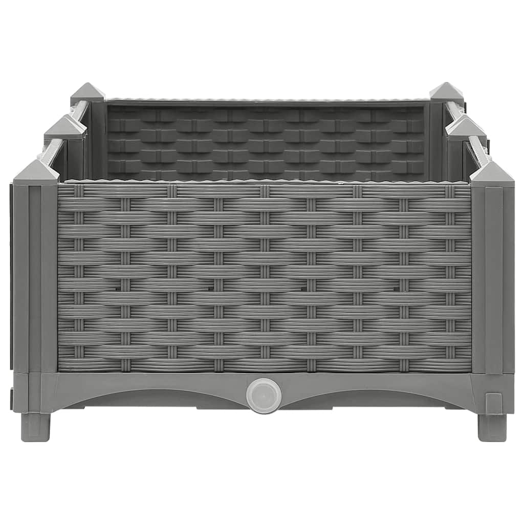 vidaXL Raised Bed 80x40x23 cm Polypropylene 3