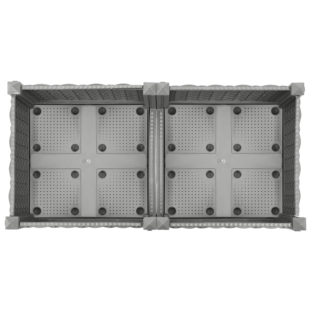 vidaXL Raised Bed 80x40x23 cm Polypropylene 4