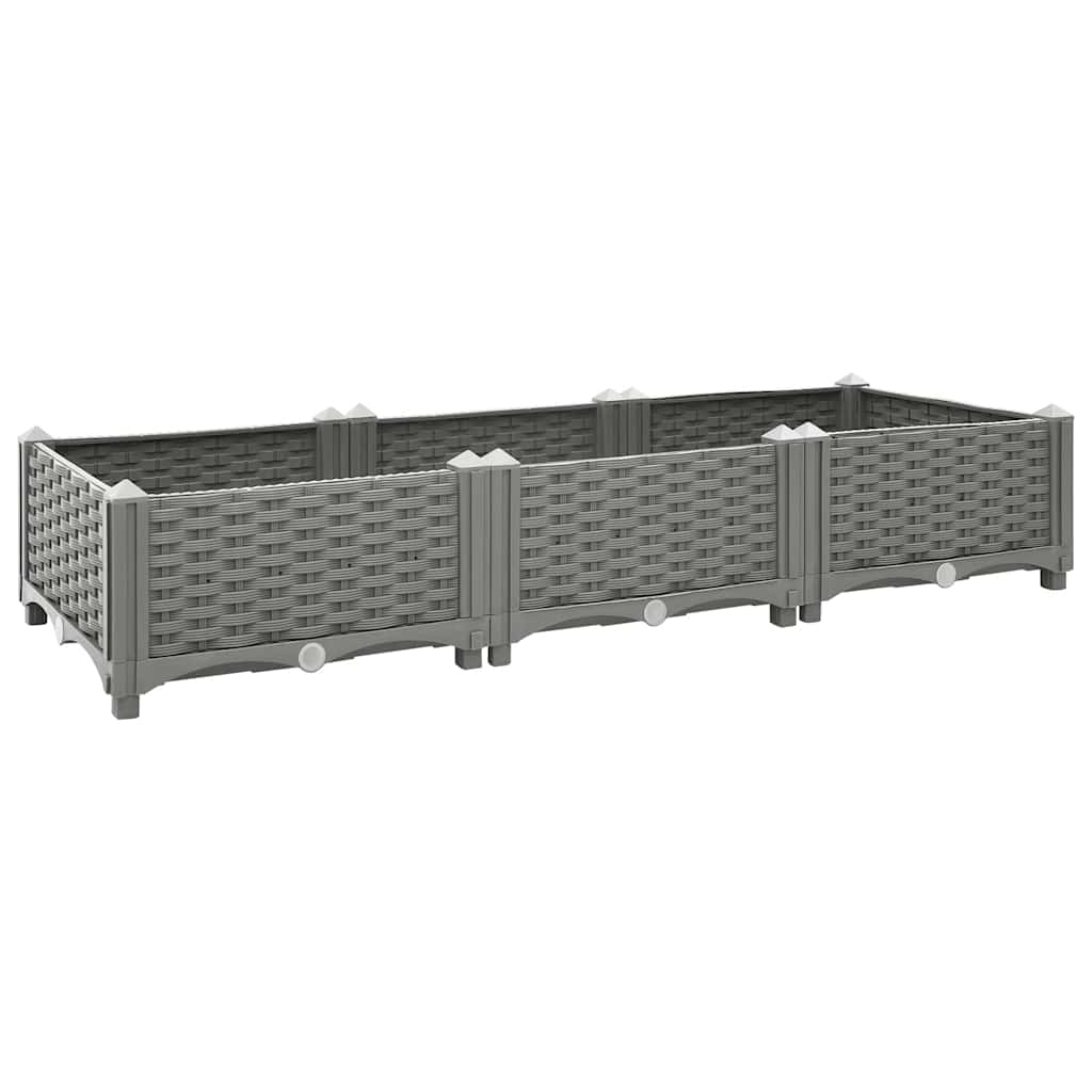 vidaXL Raised Bed 120x40x23 cm Polypropylene 1
