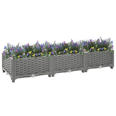 vidaXL Raised Bed 120x40x23 cm Polypropylene 6