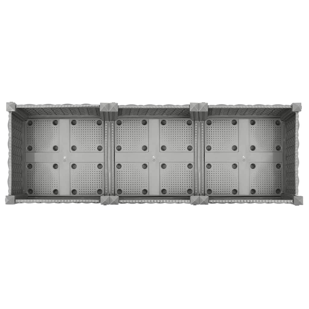vidaXL Raised Bed 120x40x23 cm Polypropylene 4