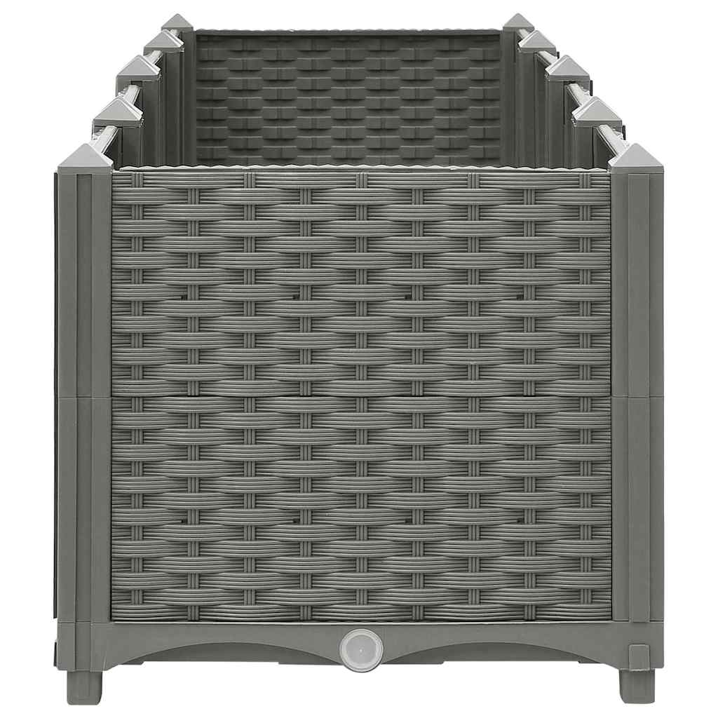 vidaXL Raised Bed 160x40x38 cm Polypropylene 3
