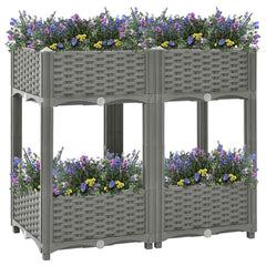 vidaXL Raised Bed 80x40x71 cm Polypropylene 6