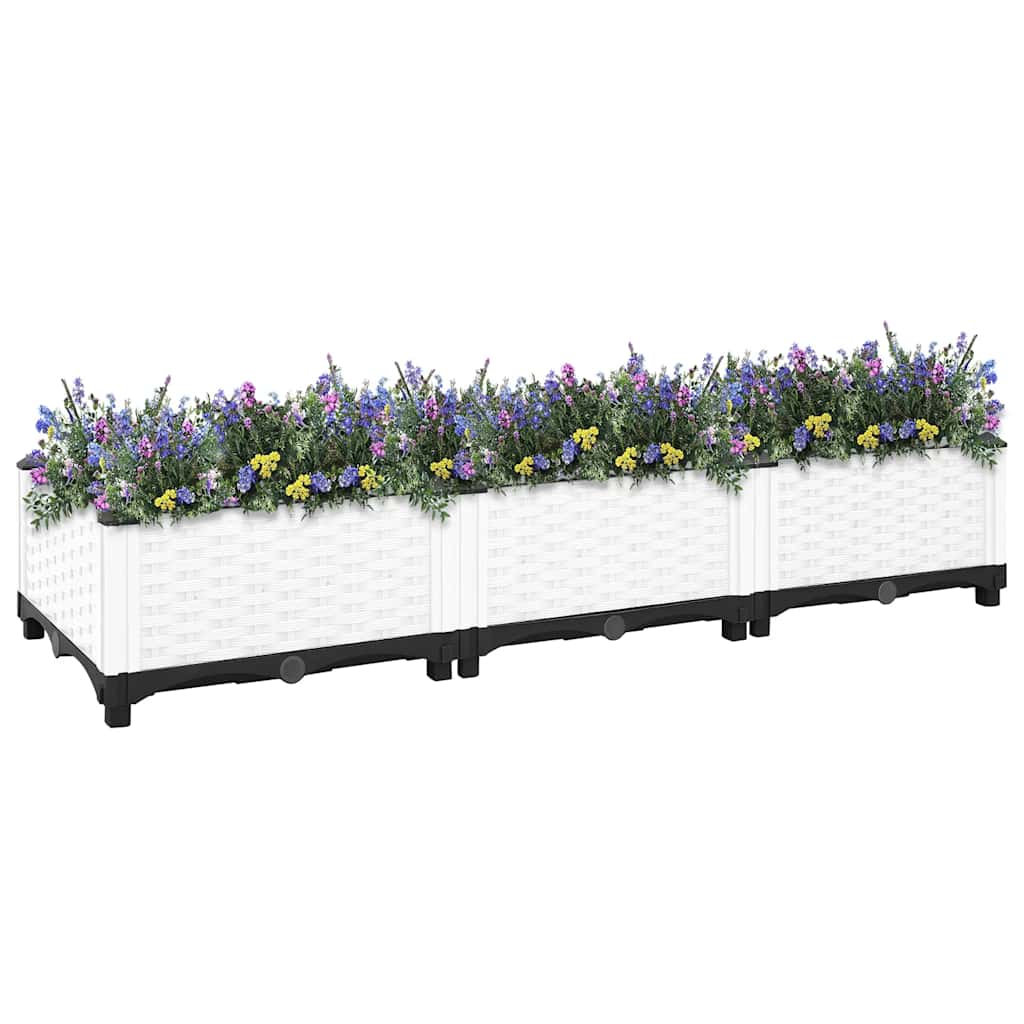 vidaXL Raised Bed 120x40x23 cm Polypropylene 6