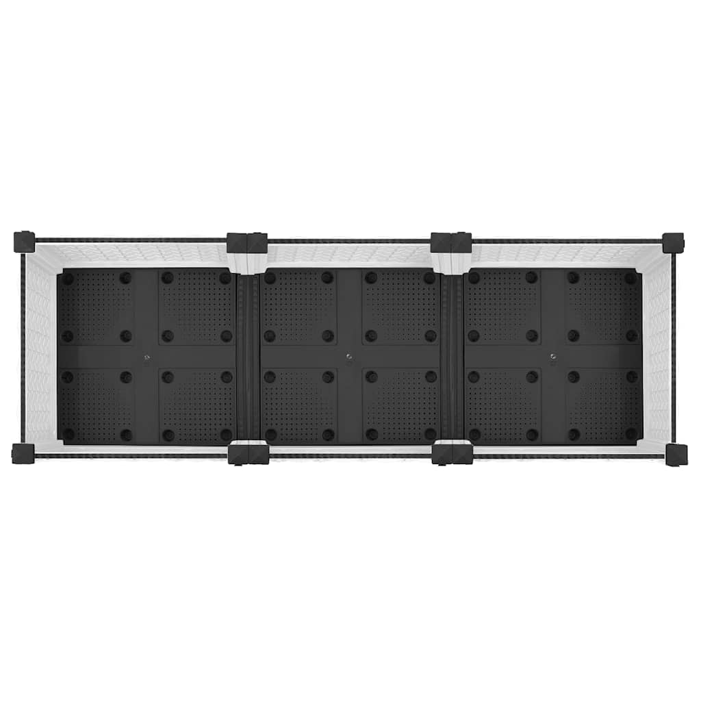 vidaXL Raised Bed 120x40x23 cm Polypropylene 4
