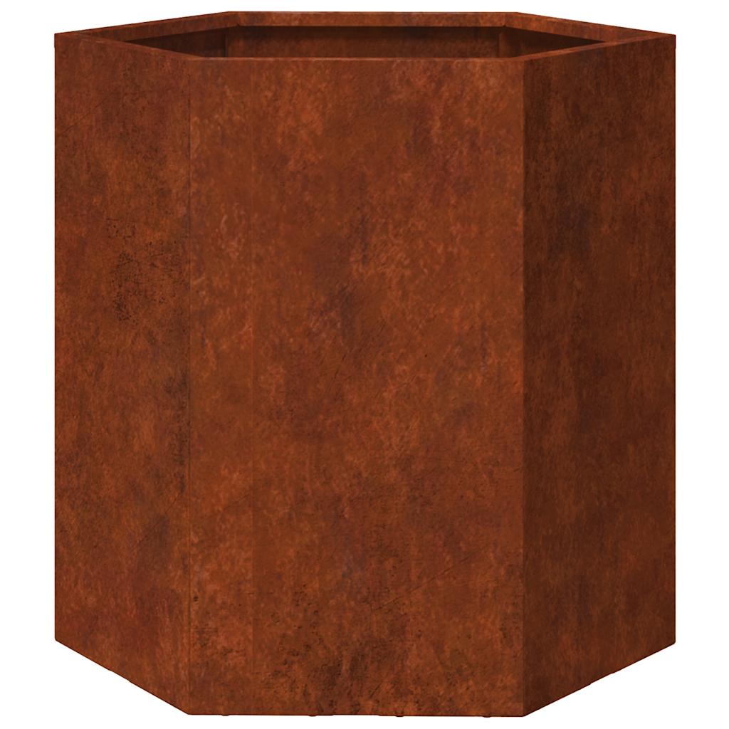 vidaXL Planter Rusty 40x40x45 cm Corten Steel 2