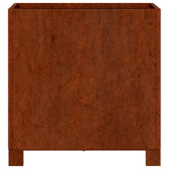 vidaXL Planter with Legs Rusty 40x40x40 cm Corten Steel 5