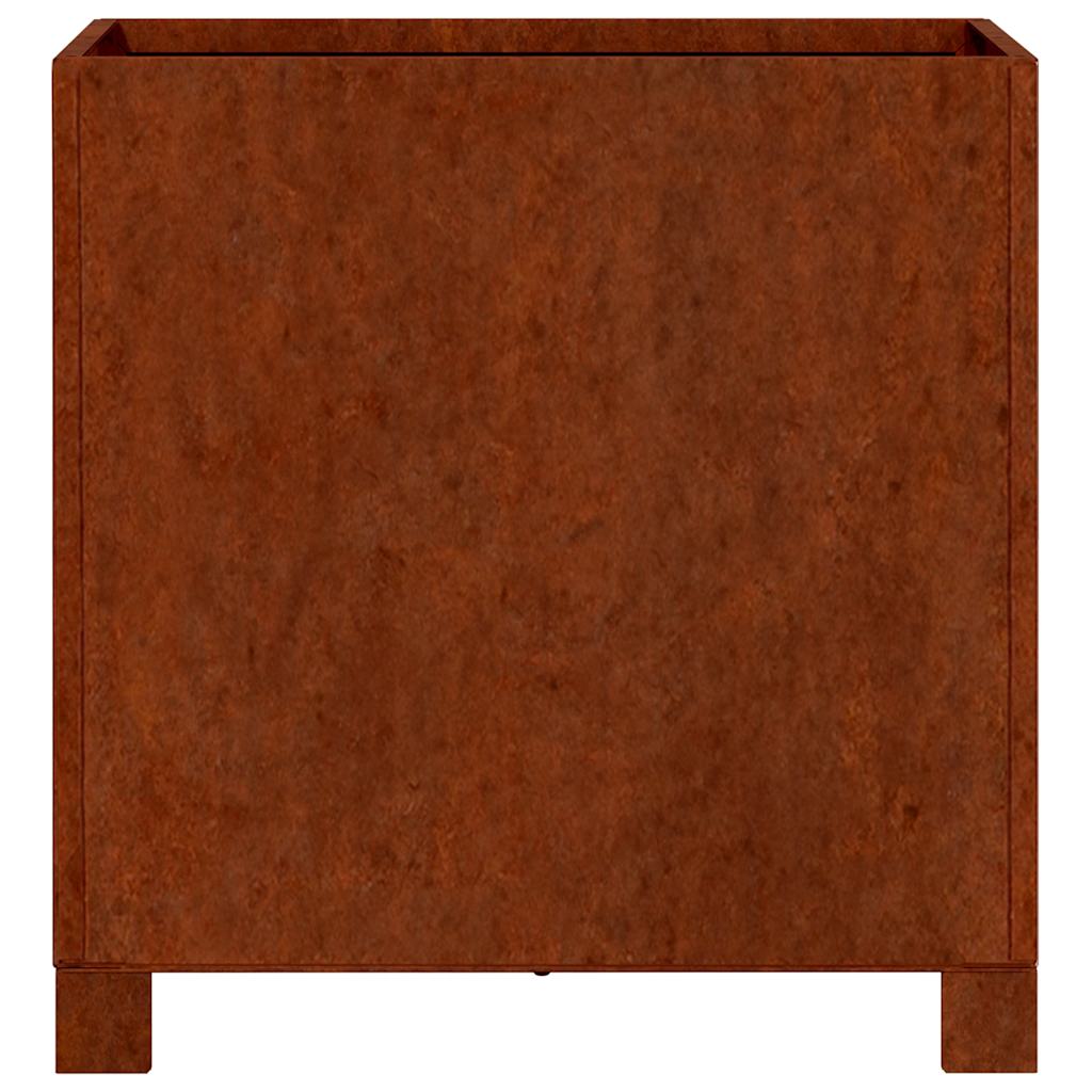 vidaXL Planter with Legs Rusty 40x40x40 cm Corten Steel 6