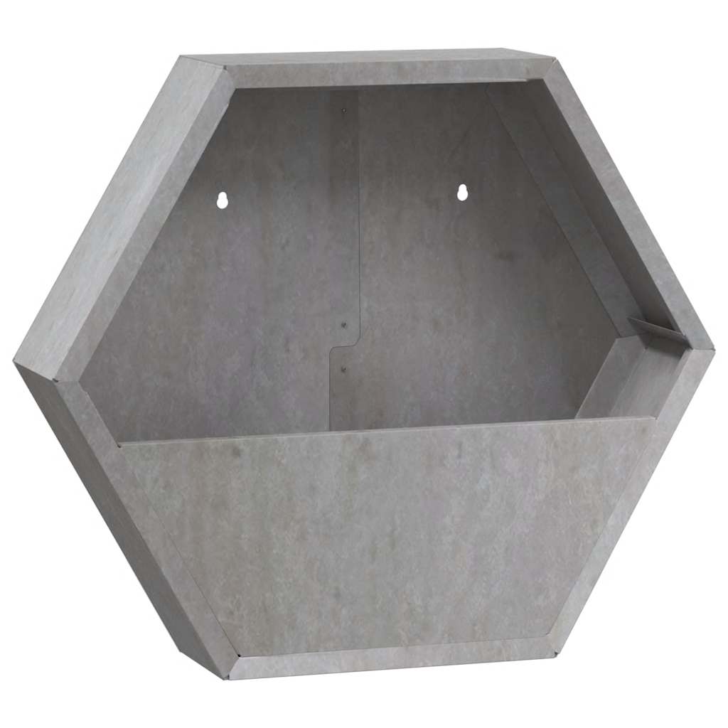 vidaXL Wall Planters 2 pcs Rusty Corten Steel 46x10x40 cm 3