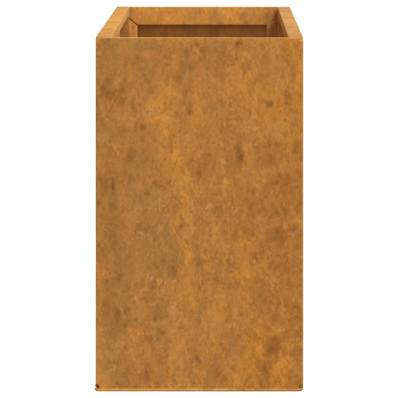 Wall Planters 2 pcs Rusty Corten Steel 53x10x17 cm