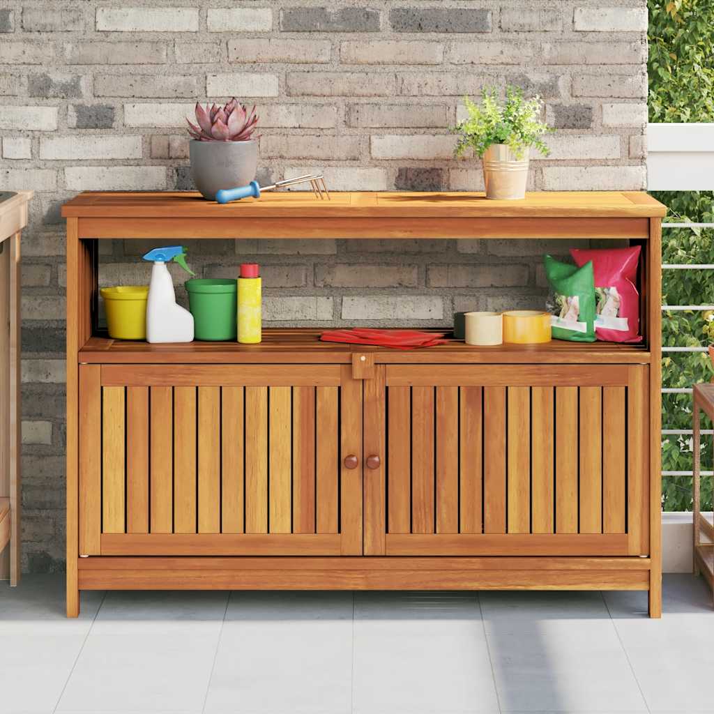 Garden Console Table Solid Wood Acacia Natural 110 x 35 x 75 cm