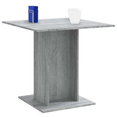 vidaXL Dining Table Grey Sonoma 80x80x75 cm Engineered Wood 3