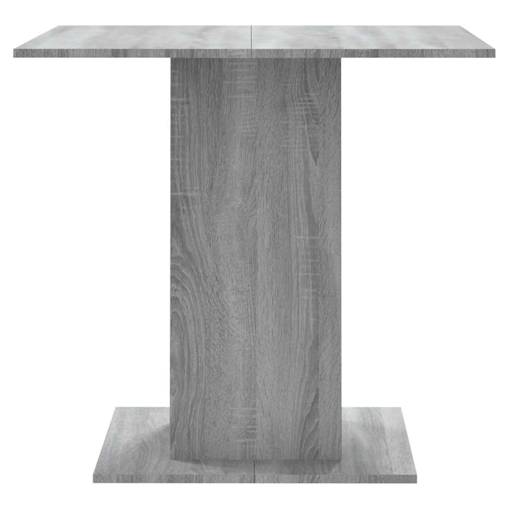 vidaXL Dining Table Grey Sonoma 80x80x75 cm Engineered Wood 5