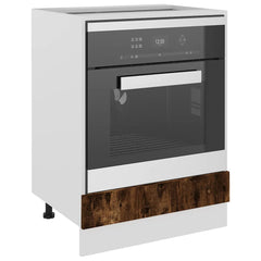vidaXL Oven Cabinet Lyon Smoked Oak 60x46x81.5 cm Engineered Wood 4
