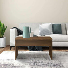 vidaXL Coffee Table | Brown Oak | Engineered Wood | 68 cm x 50 cm x 38 cm 3