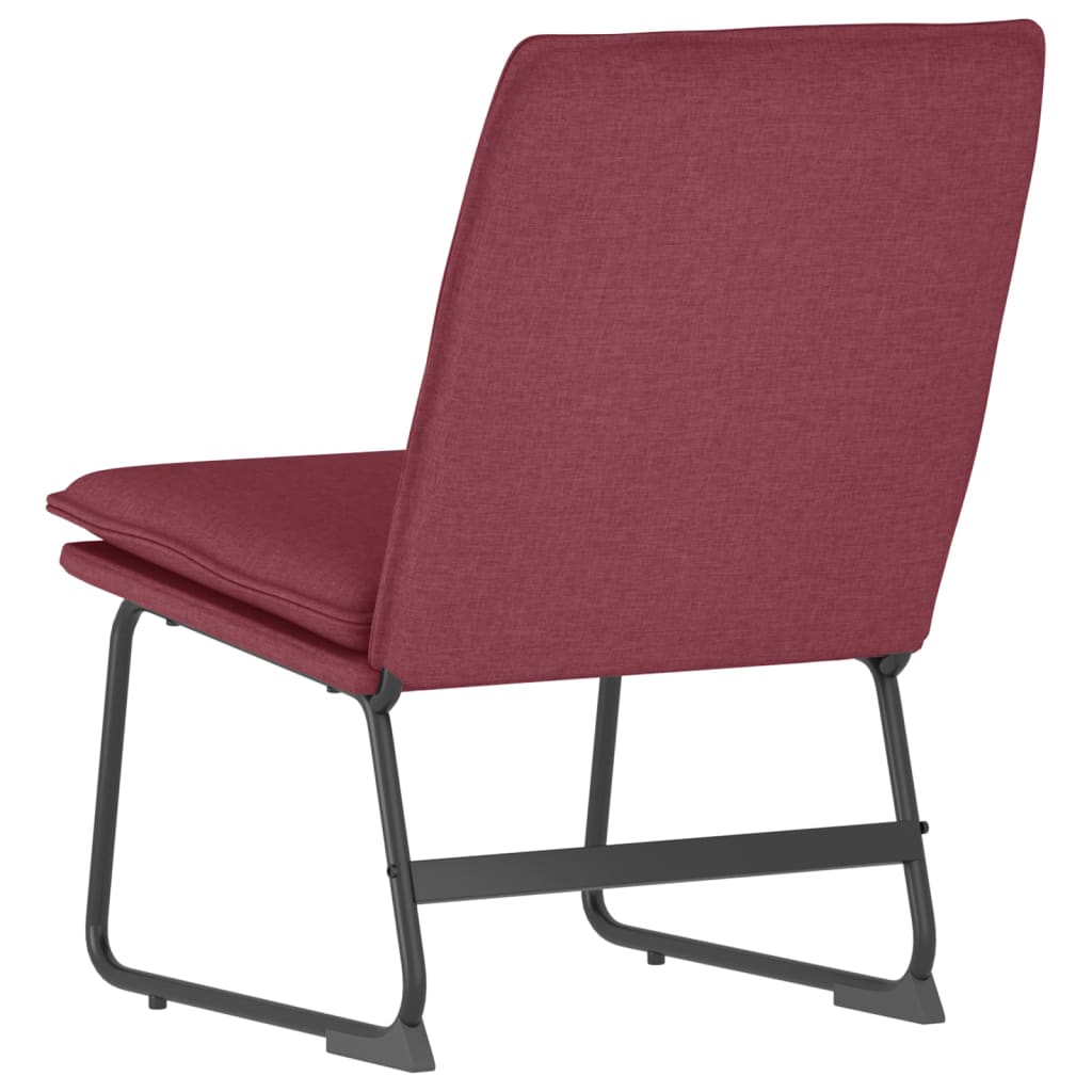vidaXL Lounge Chair Wine Red 52x75x76 cm Fabric 5