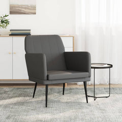 vidaXL Armchair Grey 61x78x80 cm Faux Leather 1