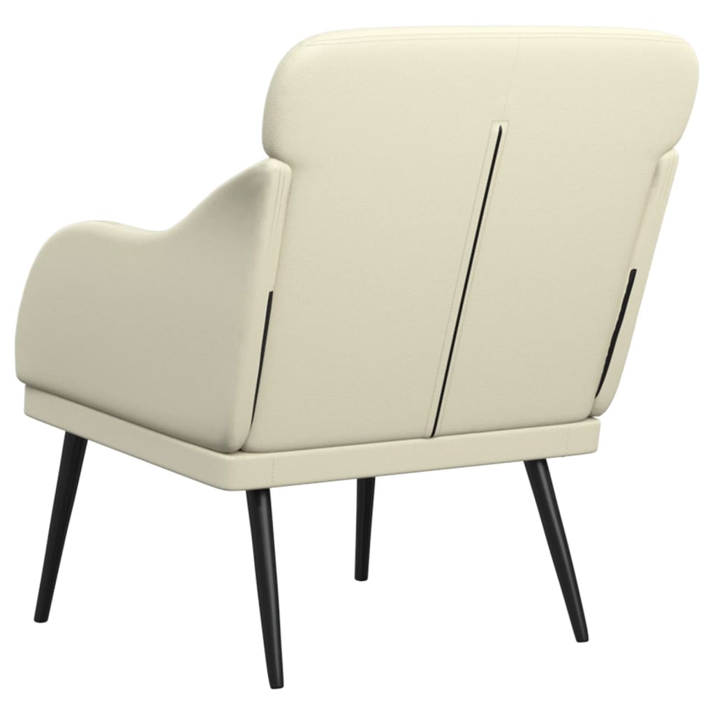 vidaXL Armchair Cream 63x76x80 cm Faux Leather 5